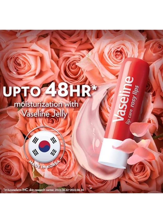 Vaseline Lip Care | Rosy Lips Tinted Lip Balm Stick | up to 48Hr moisturization | 4.8g - Image 3